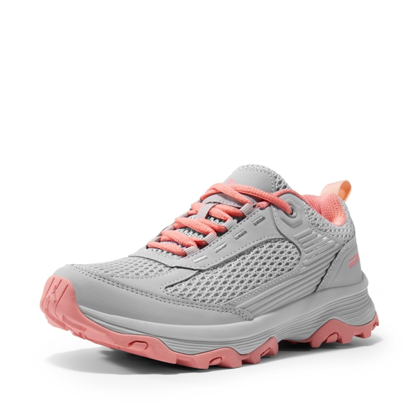 Women's Lightweight Breathable Mesh Hiking Shoes - GREY/PINK -  0
